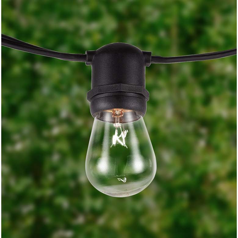 Image 1 Aspen 24 Clear-Bulb 48&#39; Indoor-Outdoor String Light