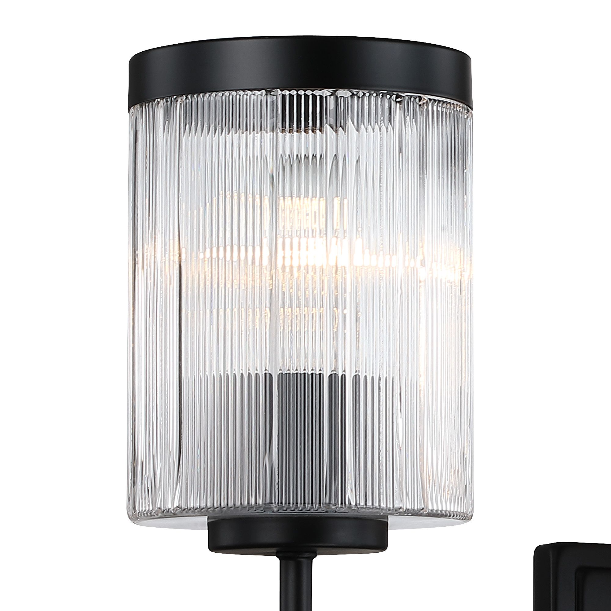 Image 3 Aspen 24 in. 3-Light Matte Black Vanity Wall Light for Bathrooms more views