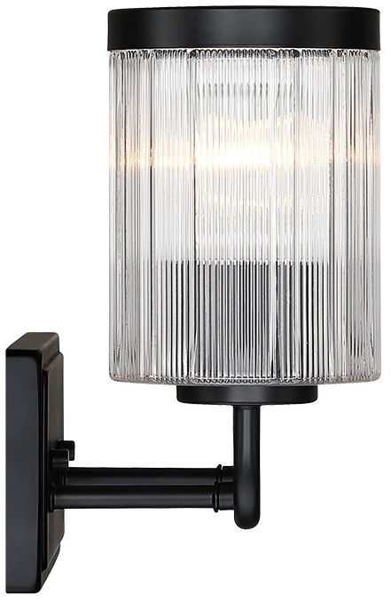Aspen 24 in. 3-Light Matte Black Vanity Wall Light for Bathrooms