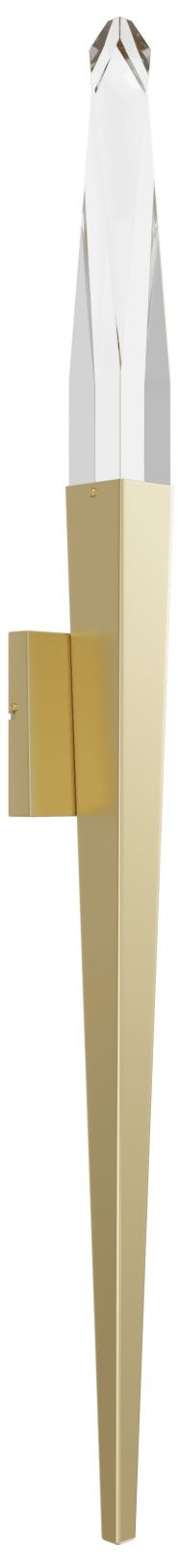 Image 2 Aspen 32"H LED Wall Sconce in Brushed Brass/Clear Crystal more views