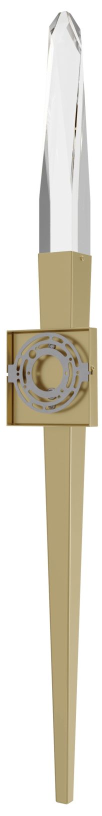 Image 3 Aspen 32"H LED Wall Sconce in Brushed Brass/Clear Crystal more views