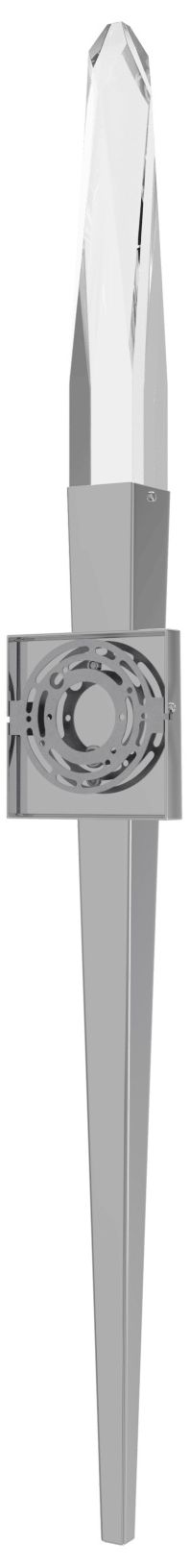 Image 3 Aspen 32"H LED Wall Sconce in Polished Chrome/Clear Crystal more views
