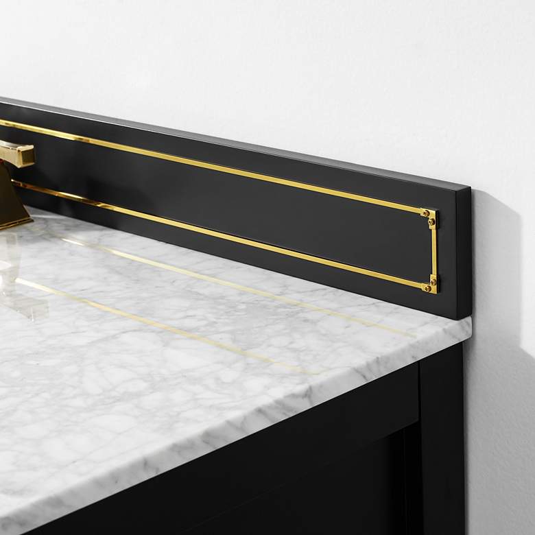 Aspen 48 inch Wide Black Onyx 2-Door Single Sink Vanity more views