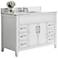 Aspen 48" Wide White 2-Door Single Sink Vanity