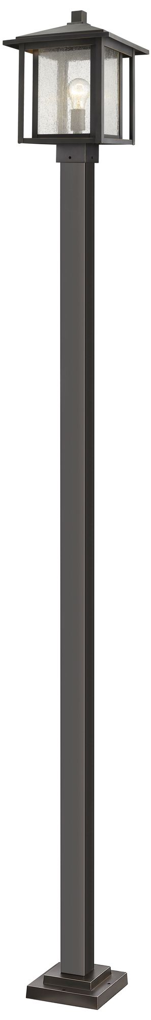 Aspen by Z-Lite Oil Rubbed Bronze 111 inch 1 Light Post Mounted Fixture