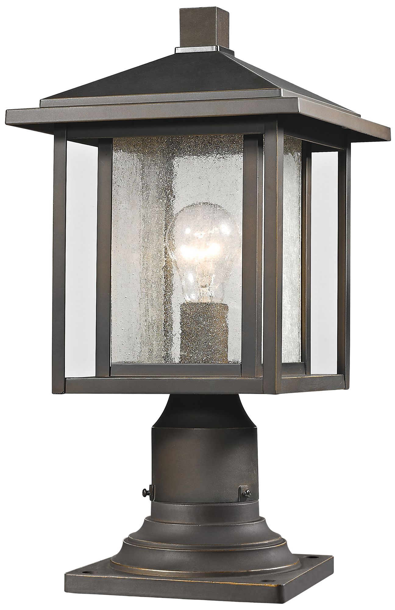 Aspen by Z-Lite Oil Rubbed Bronze 16.75 inch 1 Light Outdoor