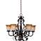 Aspen Collection 30" Wide 6-Light Single Tiered Chandelier