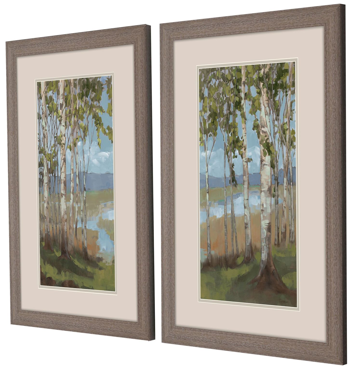 Image 3 Aspen Spring 21"W x 33"H Framed Art Set of 2 more views