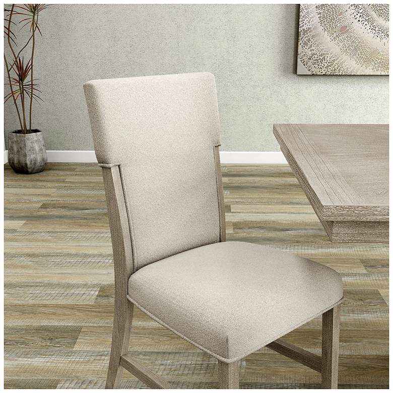Image 6 Asper Natural Upholstered Dining Chairs Set of 2 more views