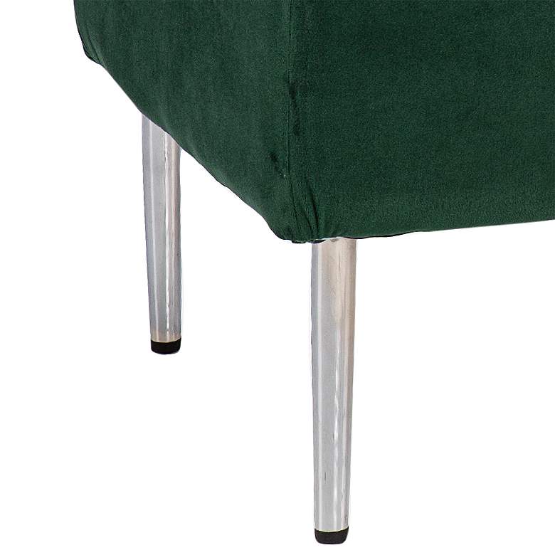 Image 4 Aspley Green Velvet Storage Bench more views