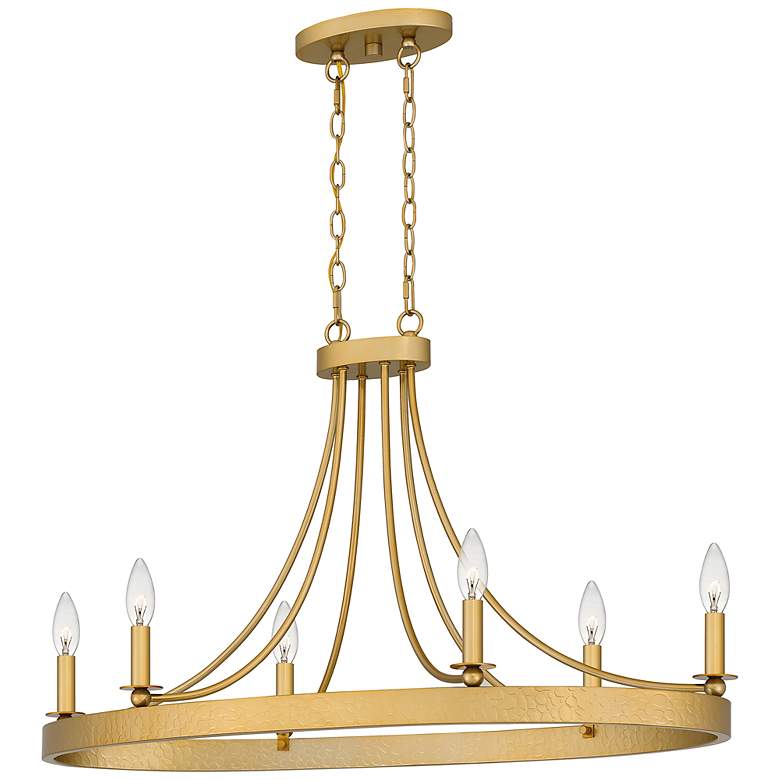 Image 2 Aspyn 6-Light Light Gold Island Light