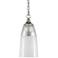 Assam 6 1/2"W Antique Nickel Opal White Glass Mini Pendant
