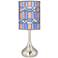 Asscher Tiffany-Style Giclee Droplet Table Lamp