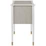 Aster 28" Wide Off-White and Fog 2-Drawer Nightstand