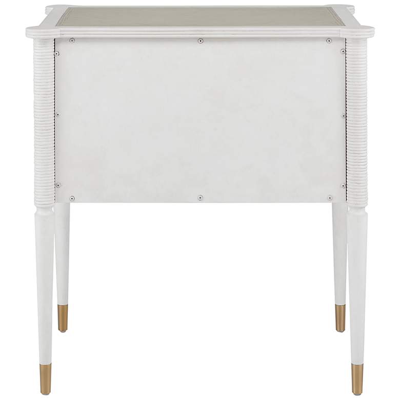 Image 7 Aster 28" Wide Off-White and Fog 2-Drawer Nightstand more views