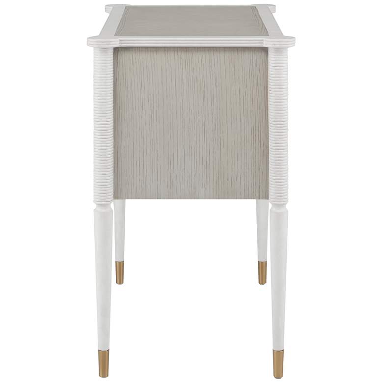 Image 4 Aster 28" Wide Off-White and Fog 2-Drawer Nightstands Set of 2 more views