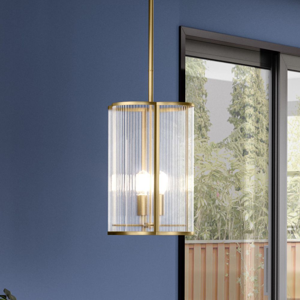 Image Aster 4-Lt  Brass Mini Pendant