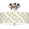 Aster Ivory Giclee 14" Wide Ceiling Light