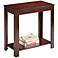 Astet 24" Wide Dark Cherry Traditional Side Table