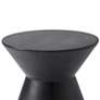 Astley 17 3/4" Wide Black Concrete Outdoor End Table
