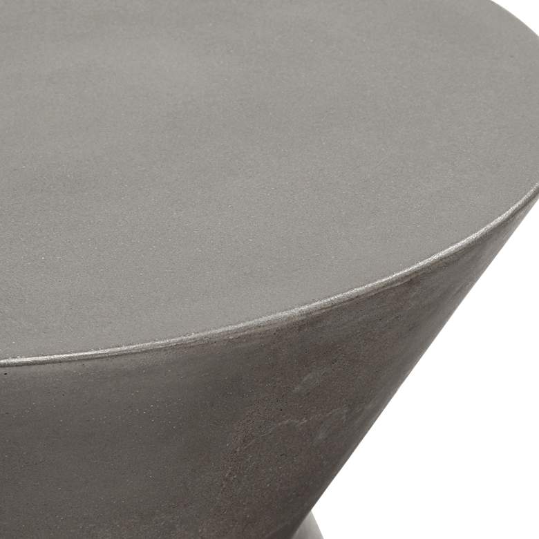 Image 4 Astley 20 inch Gray Concrete Indoor-Outdoor Modern End Table more views