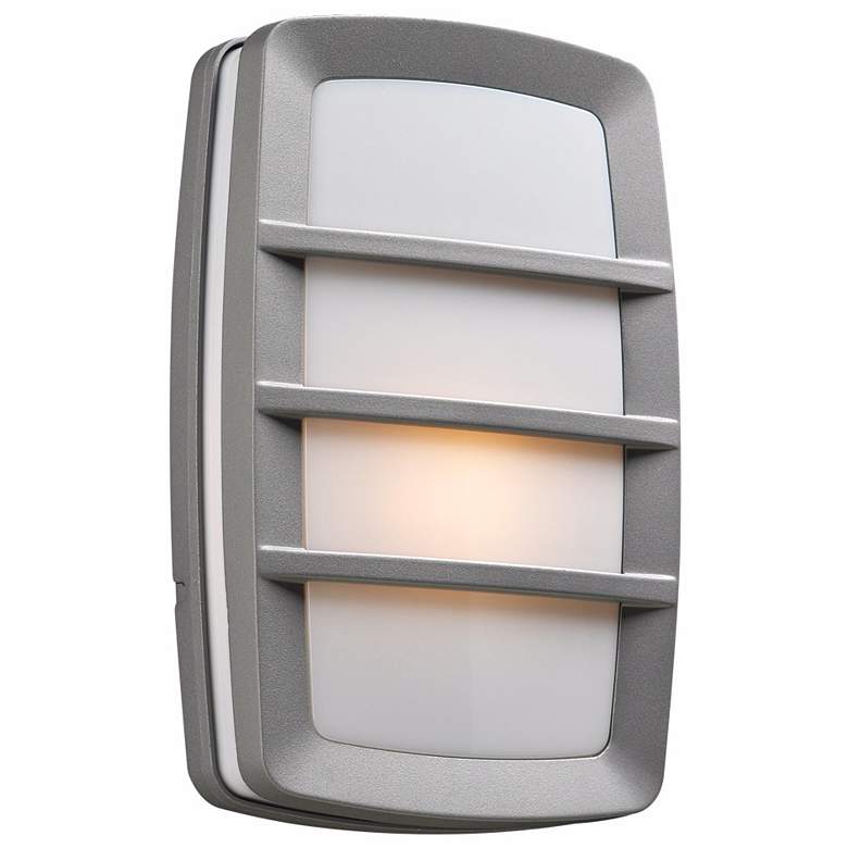 Image 1 Aston 12 inch High Silver Outdoor Wall Light