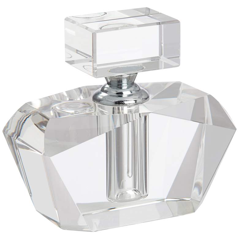 Aston 3 1/4&quot; High Clear Glass Decorative Perfume Bottle
