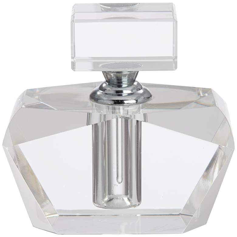 Aston 3 1/4&quot; High Clear Glass Decorative Perfume Bottle more views