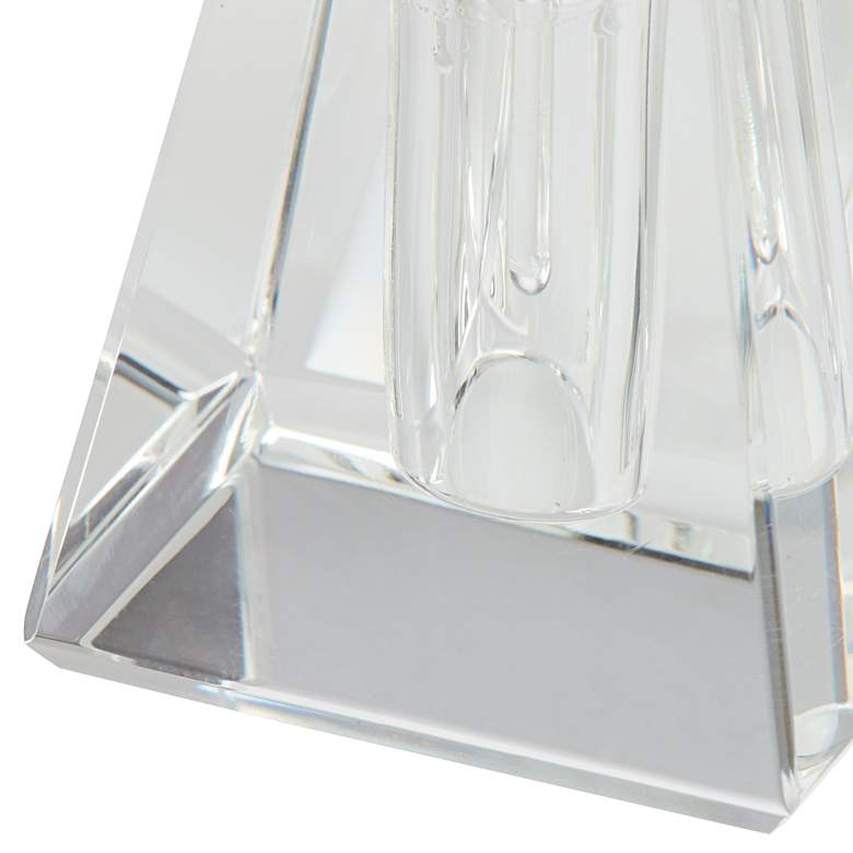 Image 4 Aston 3 3/4 inchH Clear Glass Pyramid Decorative Perfume Bottle more views