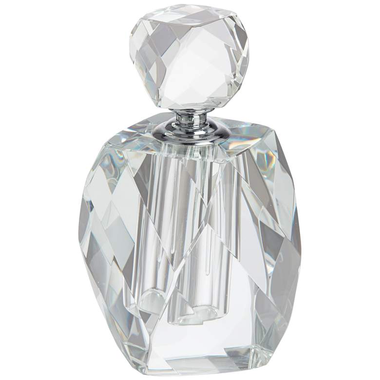 Aston 7 1/4&quot; High Clear Glass Decorative Perfume Bottle