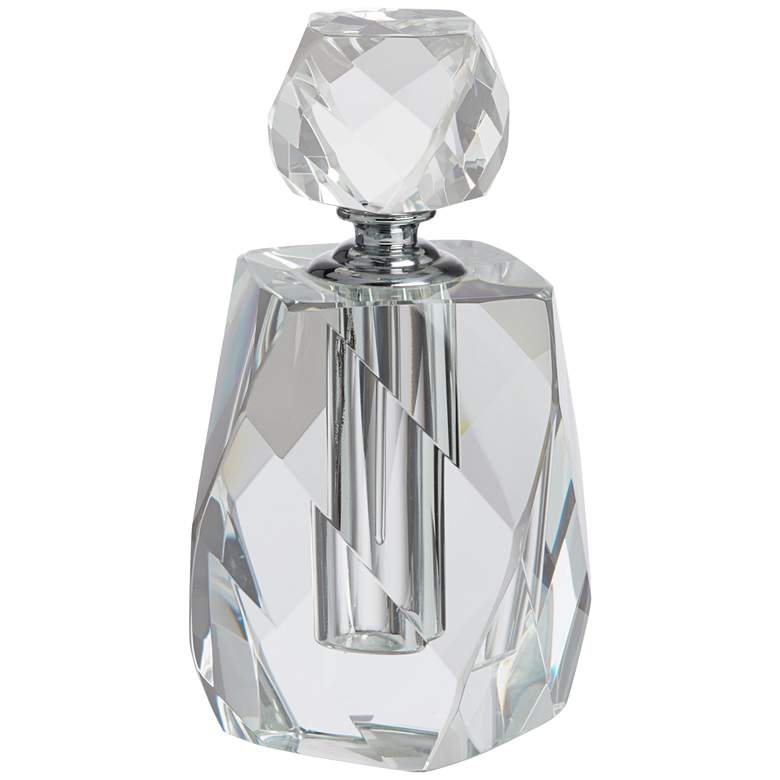 Image 5 Aston 7 1/4 inch High Clear Glass Decorative Perfume Bottle more views