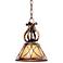 Aston Court 10" Wide Avorio Mezzo Glass Mini-Pendant