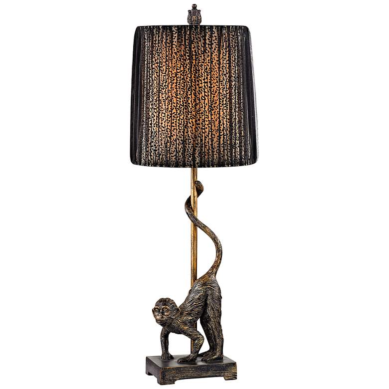 Image 1 Aston Monkey Bronze Table Lamp