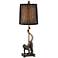Aston Monkey Bronze Table Lamp