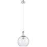Astor 10"W Nickel And White Rope Cord Mini Pendant w/ Seedy Shade