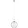 Astor 10"W Nickel And White Rope Cord Mini Pendant w/ Seedy Shade