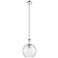 Astor 10"W Nickel And White Rope Stem Mini Pendant w/ Seedy Shade
