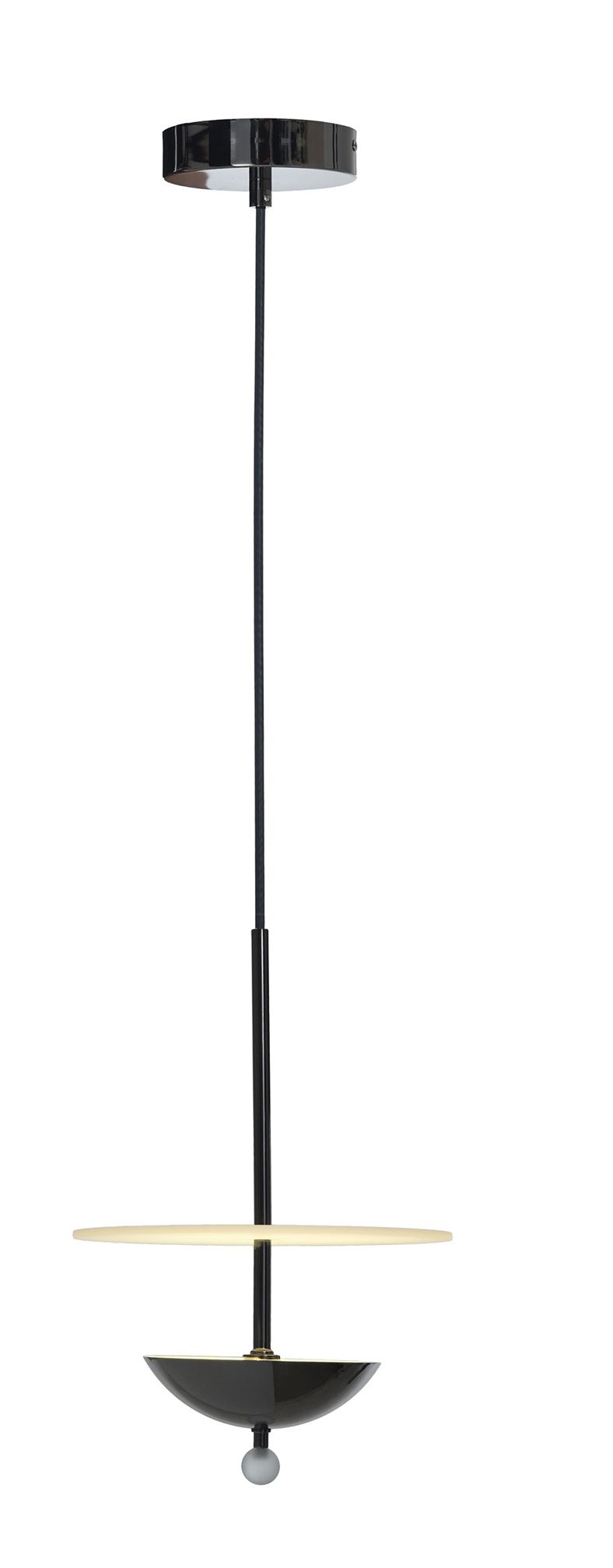 Image 2 Astor 10" Wide Black Nickel Pendant more views