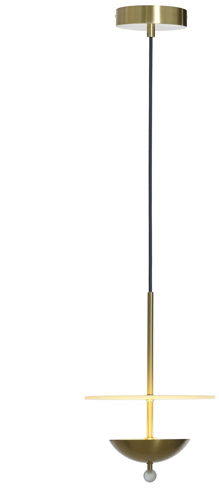 Image 2 Astor 10" Wide Bronze & Brass Pendant more views