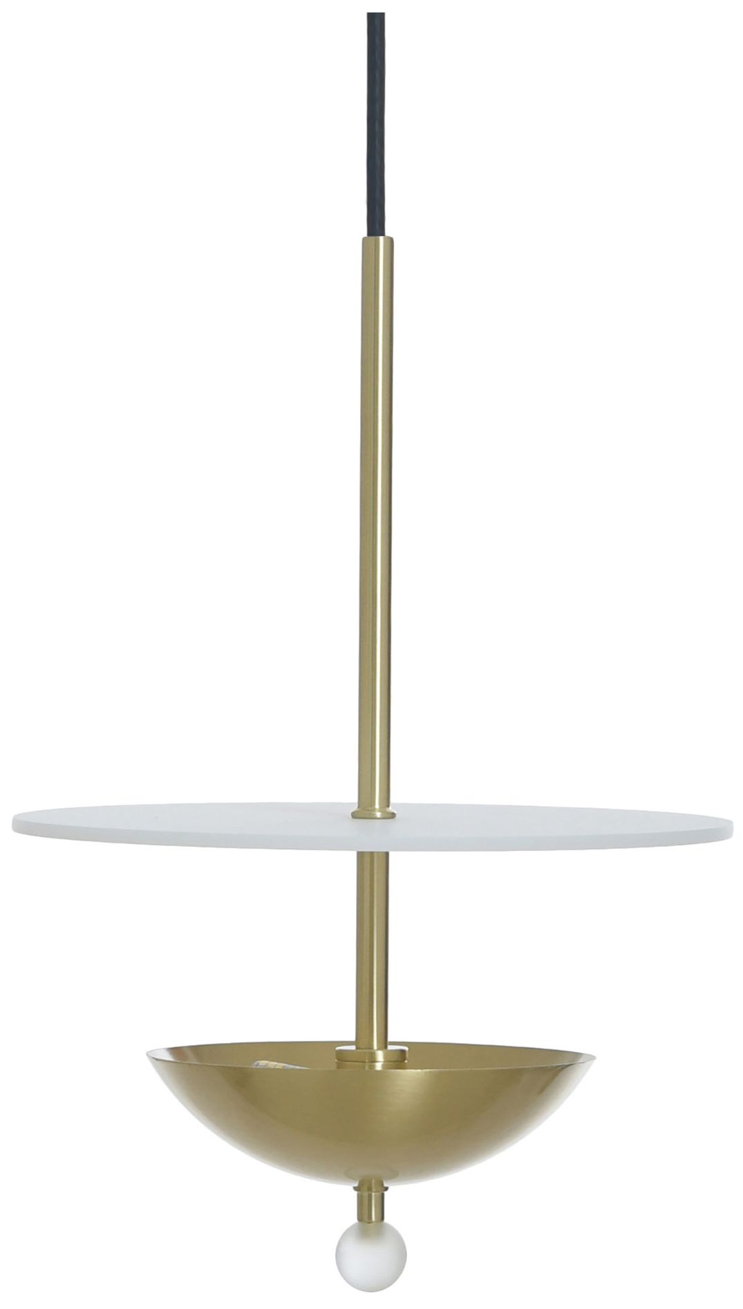 Image 3 Astor 10" Wide Bronze & Brass Pendant more views