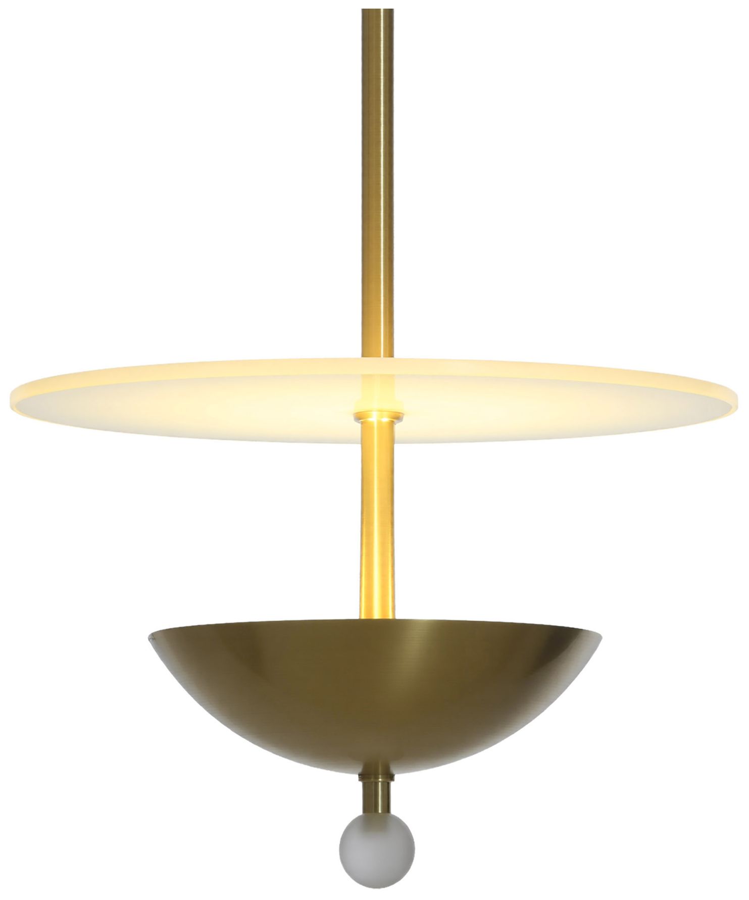 Image 4 Astor 10" Wide Bronze & Brass Pendant more views