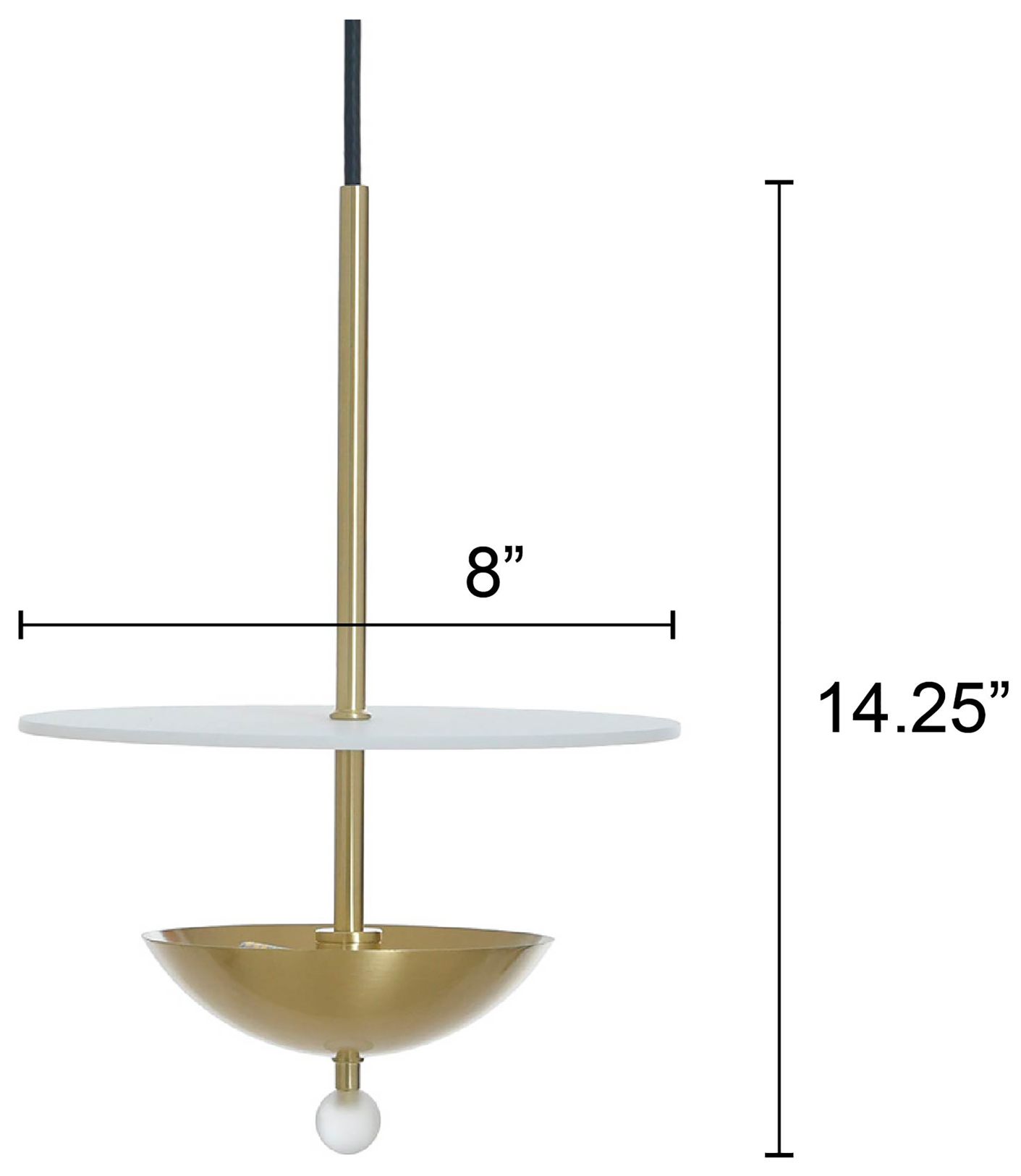 Astor 10" Wide Bronze & Brass Pendant