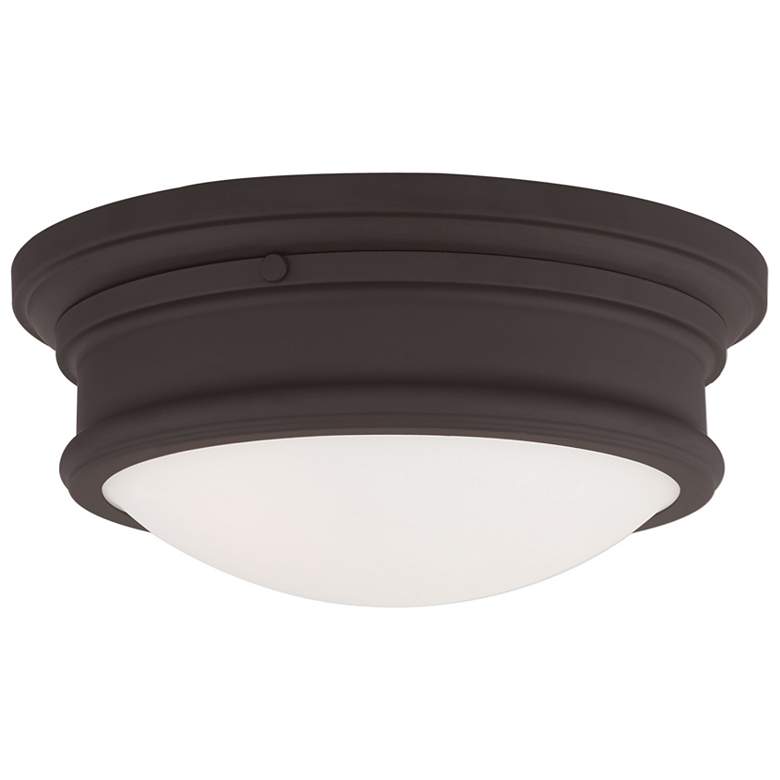 Image 1 Astor 13-in W Bronze Flush Mount Light