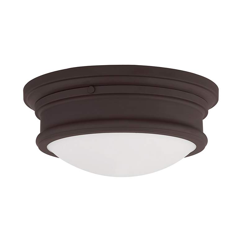 Image 3 Astor 13-in W Bronze Flush Mount Light more views