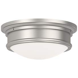 Image1 of Astor 13-in W Brushed Nickel Flush Mount Light