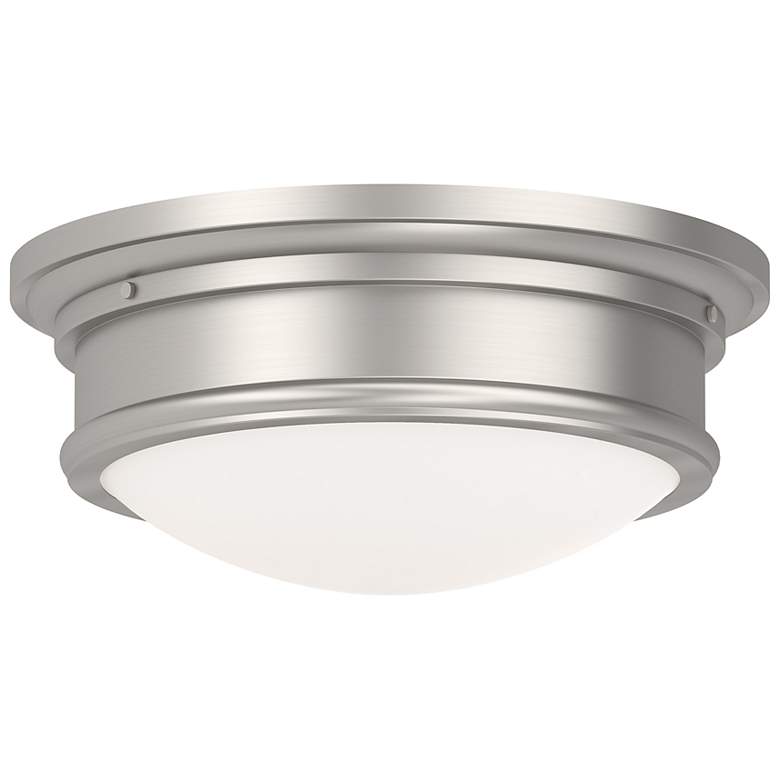 Image 2 Astor 13-in W Brushed Nickel Flush Mount Light