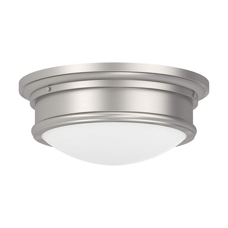 Image 3 Astor 13-in W Brushed Nickel Flush Mount Light more views