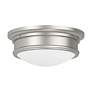3_Astor 13-in W Brushed Nickel Flush Mount Light more views