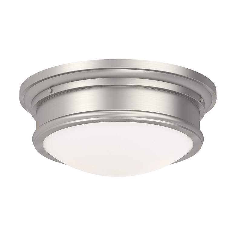 Image 4 Astor 13-in W Brushed Nickel Flush Mount Light more views