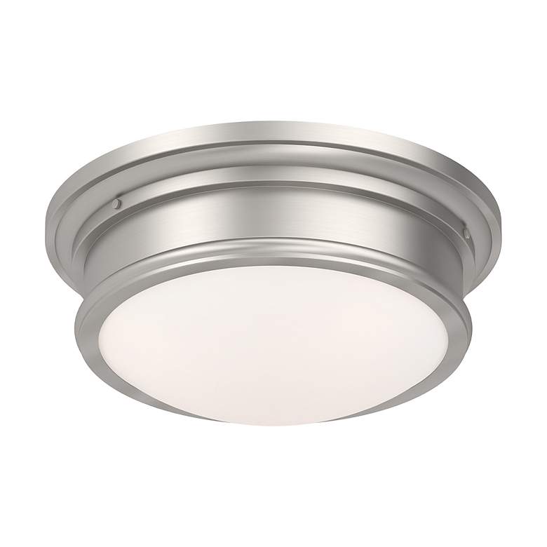 Image 5 Astor 13-in W Brushed Nickel Flush Mount Light more views